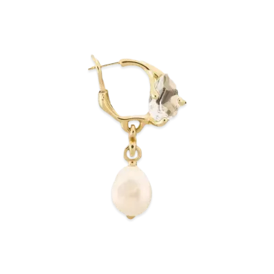 AMI PARIS Small Pendant Hoop Piercings "902 Gold"