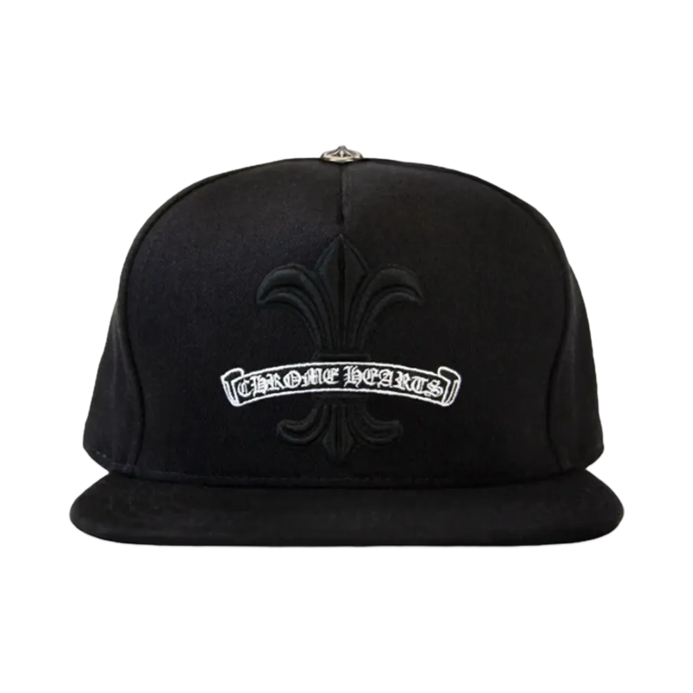 Chrome Hearts BS Flare Scroll Label Cap "Black"