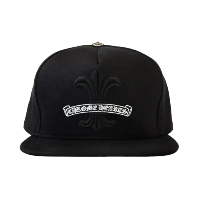 Chrome Hearts BS Flare Scroll Label Cap "Black"