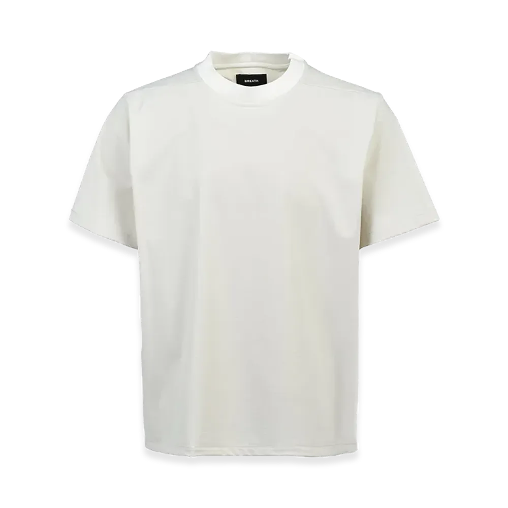 BREATH New Rich Silky Slim Tee "White"