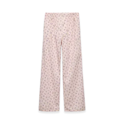PRADA Women's Floral Print Batiste Pants "Pink"