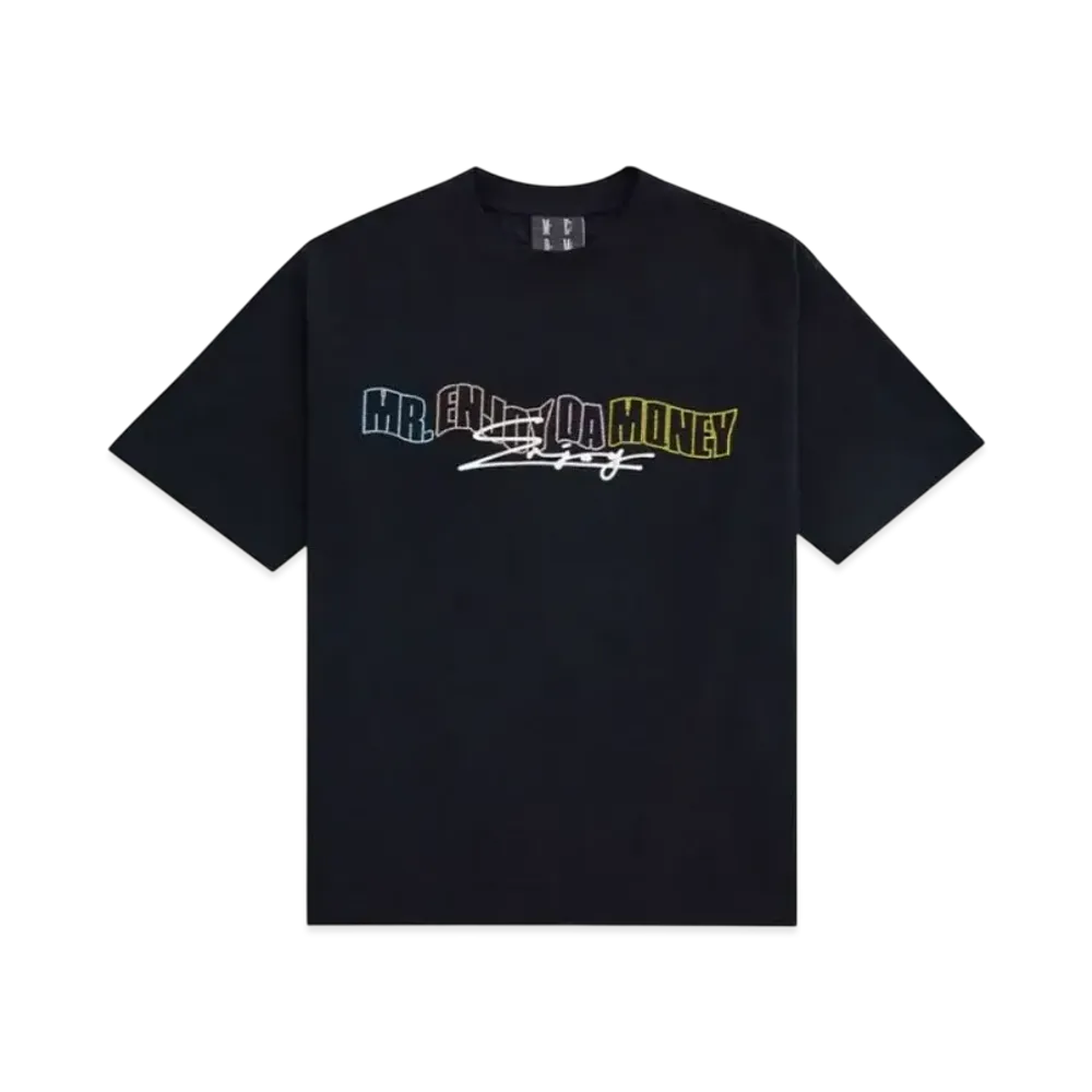 MR. ENJOY DA MONEY Spread Diamond Printed Short Sleeves "Navy"