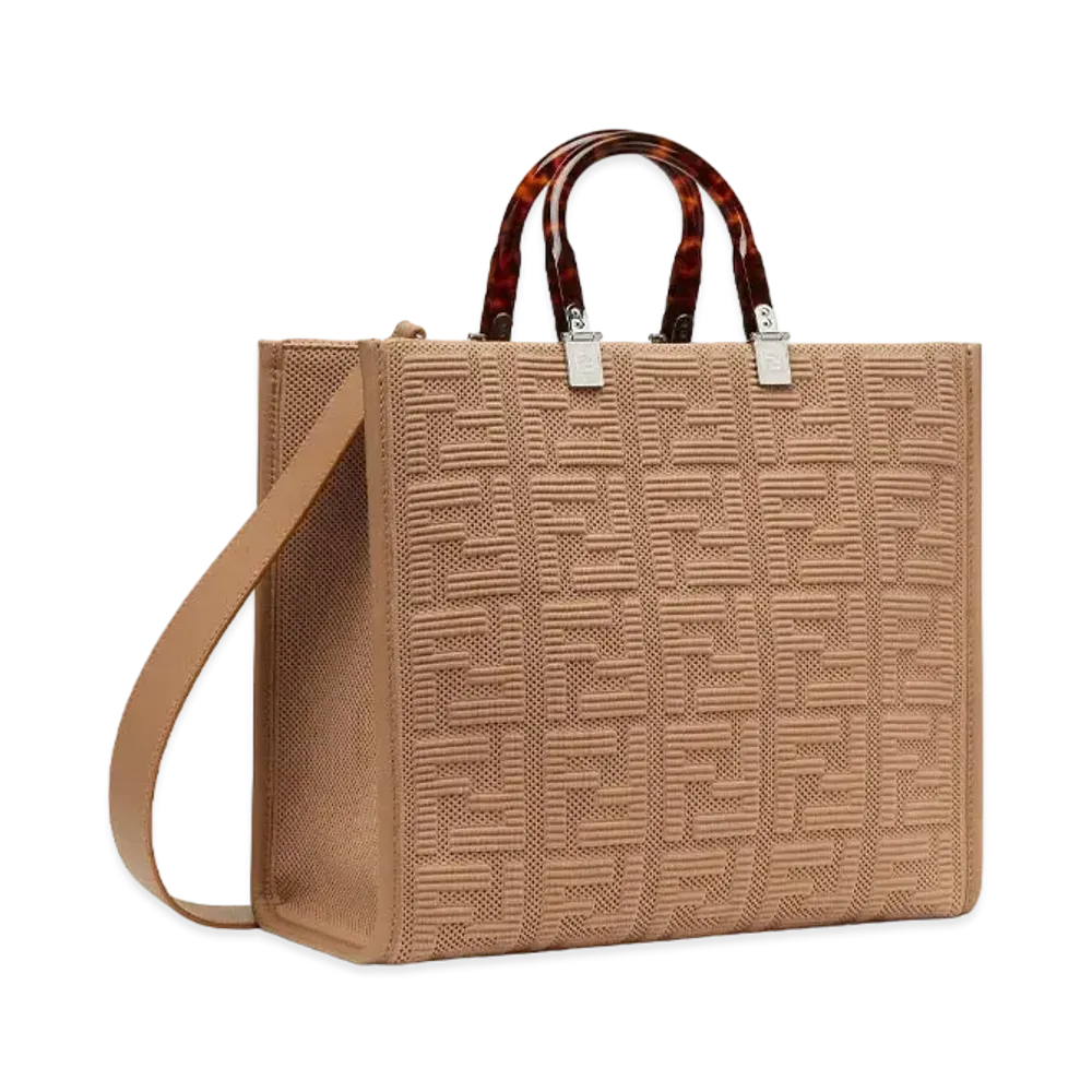 FENDI Sunshine Medium Ff Fabric Shopper "Beige"