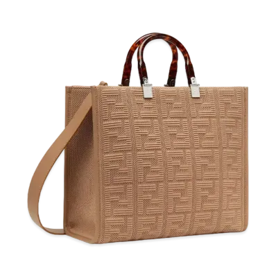 FENDI Sunshine Medium Ff Fabric Shopper "Beige"