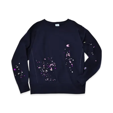 Champion x JOURNAL STANDARD relume Reverse Weave Embroidered Splash Sweat "Navy"