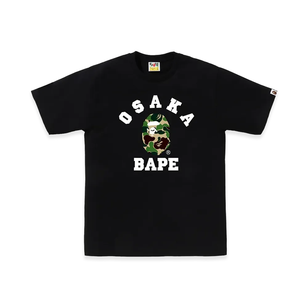 A BATHING APE Osaka Exclusive ABC Camo Osaka College Tee "Black"