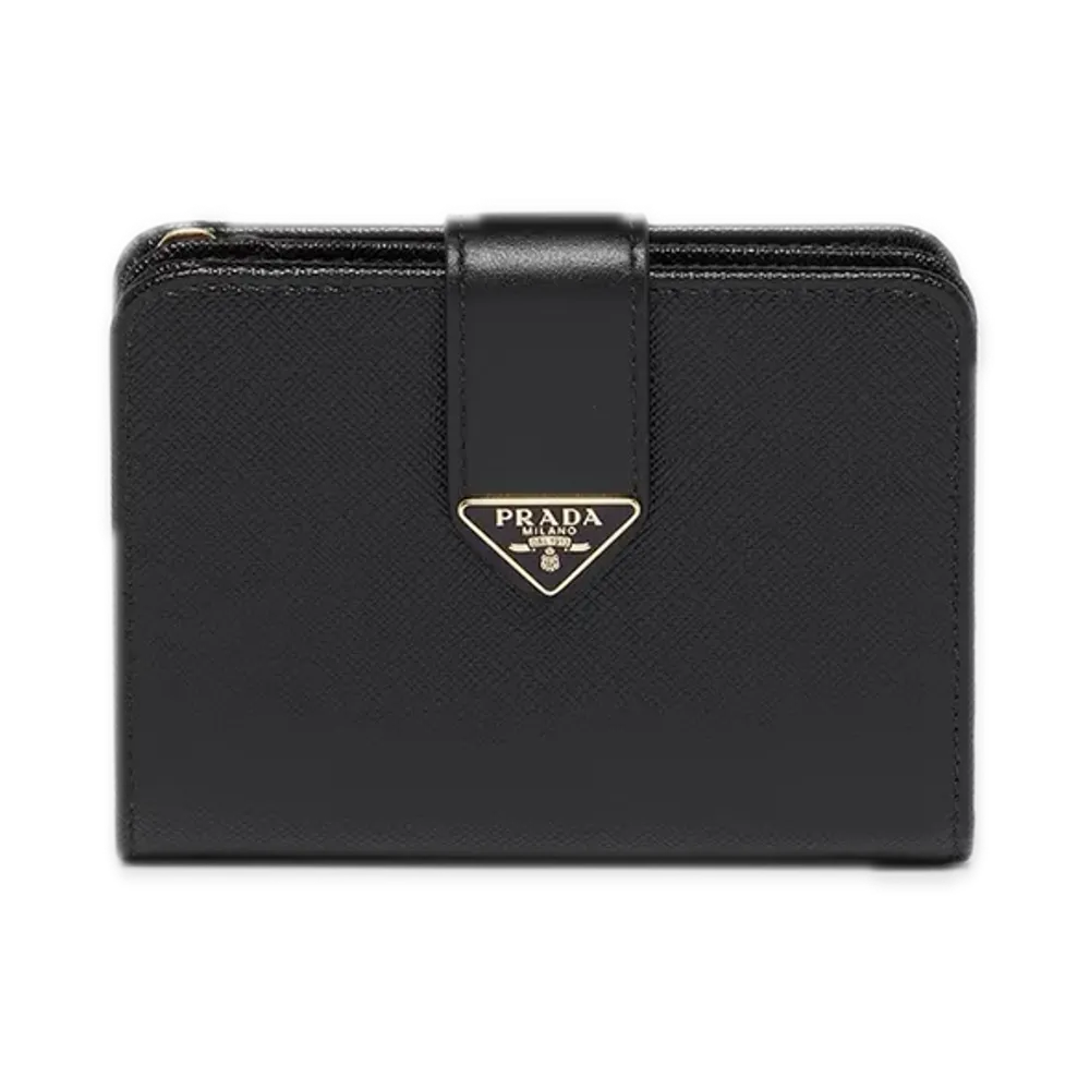 PRADA Saffiano Tab Wallet "Black"
