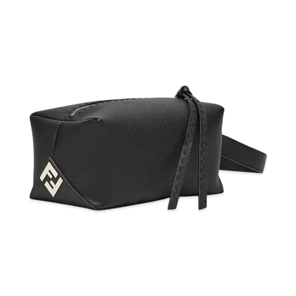 FENDI Roma Leather Toiletry Case "Black"