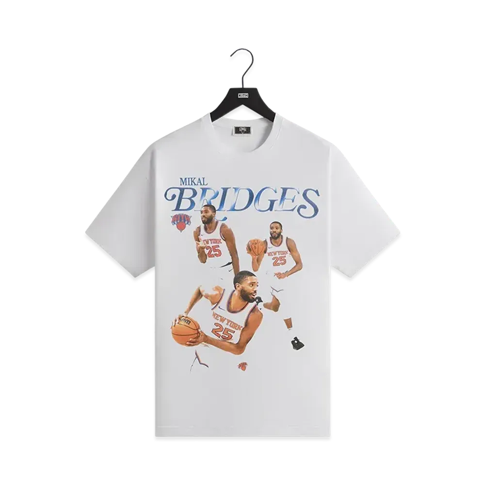 Kith x the New York Knicks Mikal Bridges Legend Vintage Tee "White"