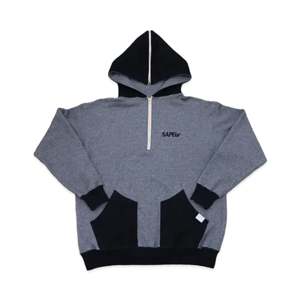 SAPEur SAILOR HOODIE "Black Charcoal"