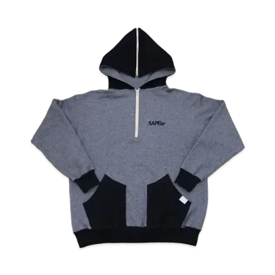 SAPEur SAILOR HOODIE "Black Charcoal"