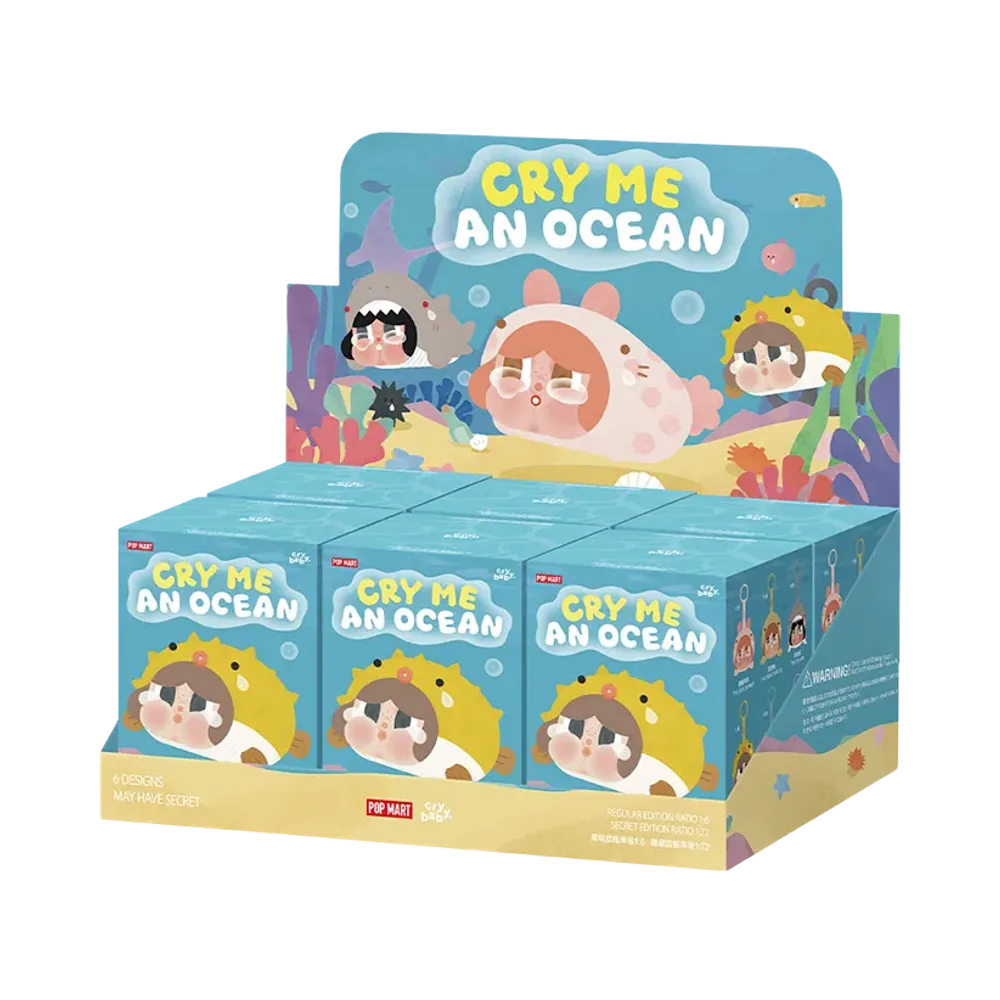 POP MART CRYBABY Cry Me An Ocean Series - Vinyl Plush Pendant Blind Box [Assortment Box]