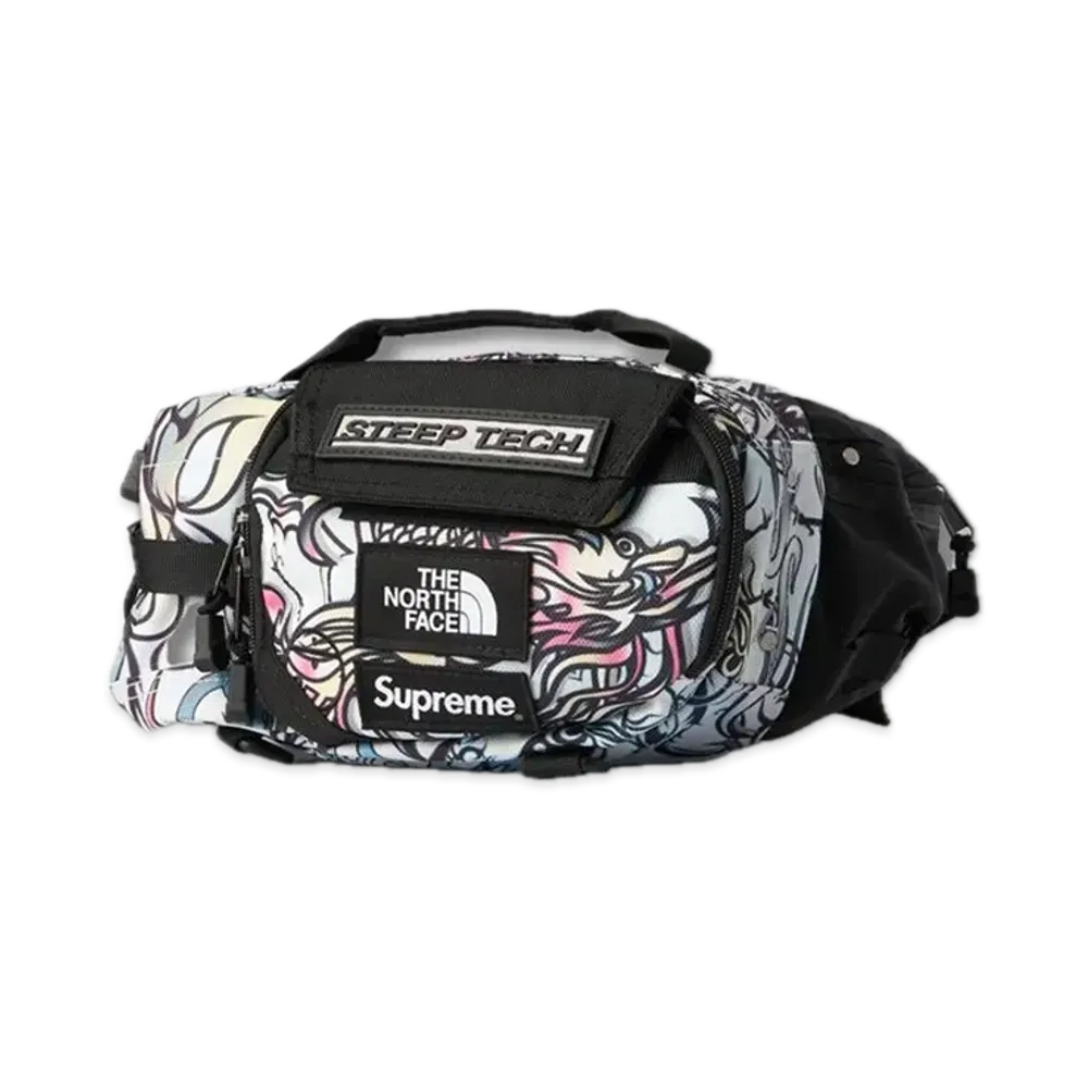 Supreme x The North Face Steep Tech Waist Bag "Multicolor Dragon" NM82291I / NF0A82YW