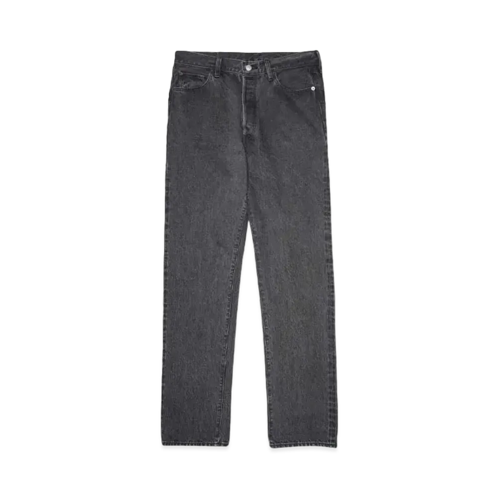 MASSES DENIM 5P PANTS T-L S-WASH "BLACK"