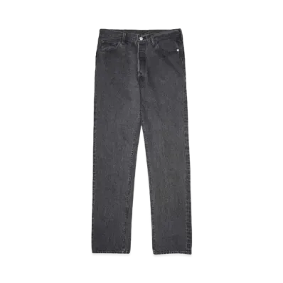 MASSES DENIM 5P PANTS T-L S-WASH "BLACK"