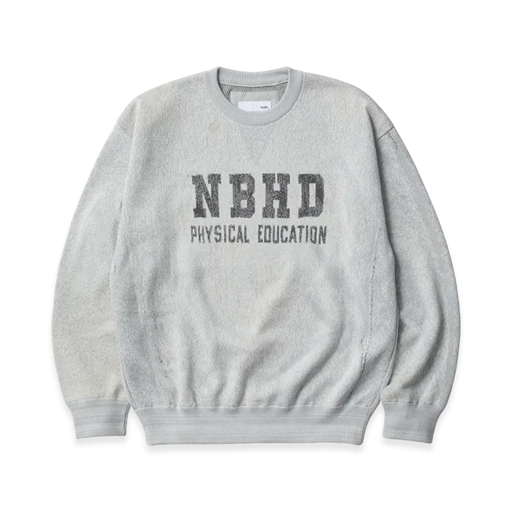 NEIGHBORHOOD x TOLQ Sweat Shirt Pattern Sweater "Gray"