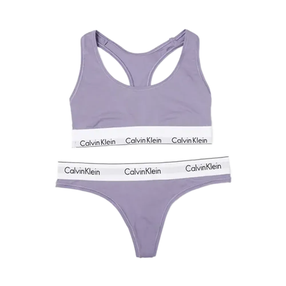Calvin Klein Modern Cotton Bra/Shorts Set "Splashofgrape"