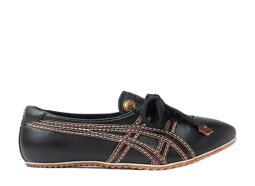 Versace × Onitsuka Tiger Women's Tai-Chi Sakura Nappa Sneaker "Black/Brown"