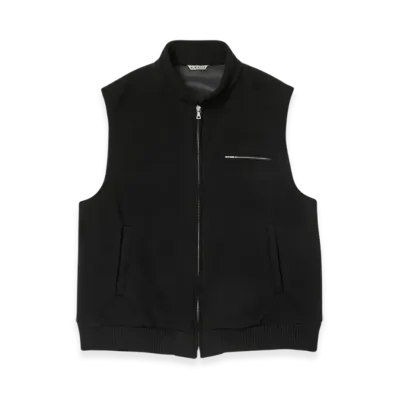 AURALEE Cashmere Wool Mosser Vest "Black"
