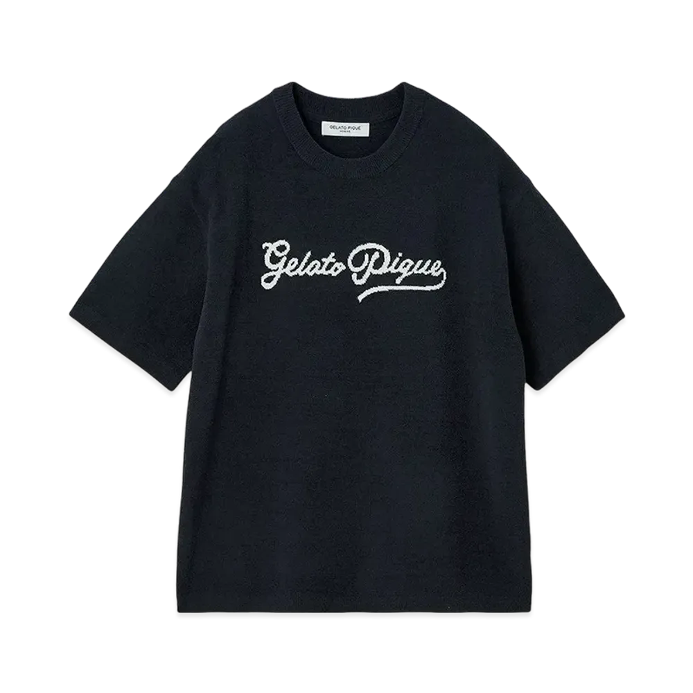 GELATO PIQUE Homme Airy Moko Marine Jacquard Pullover "Navy"