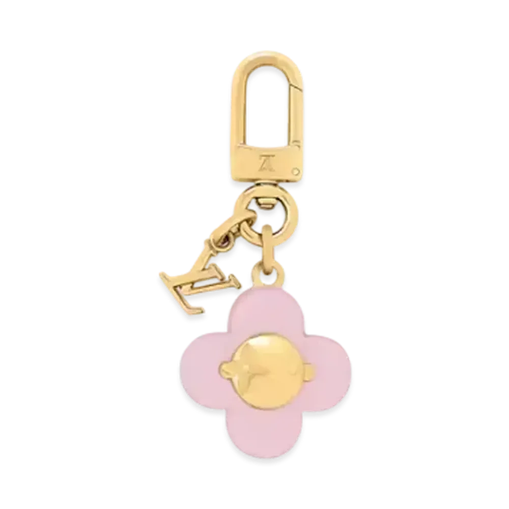 Louis Vuitton Micro Vivienne Bag Charm LV Initial "Rose"