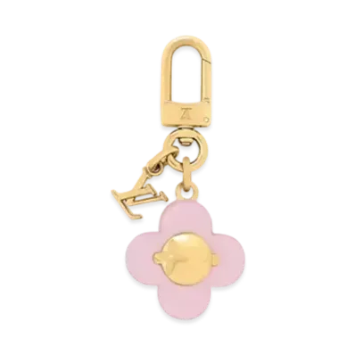 Louis Vuitton Micro Vivienne Bag Charm LV Initial "Rose"