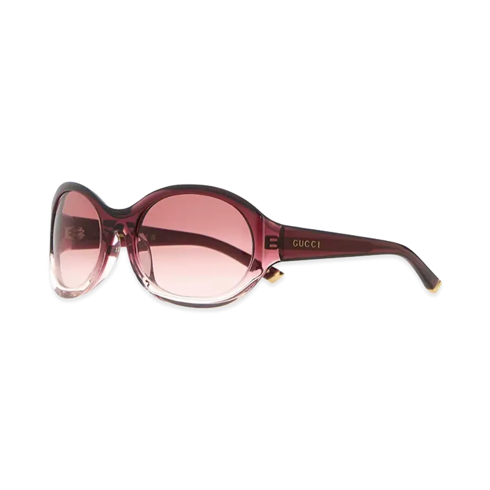 GUCCI Women's Acetate Sunglasses "Burgundy"