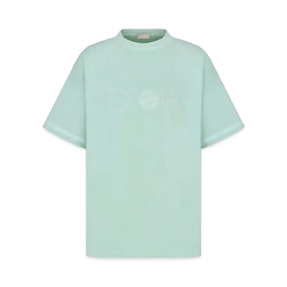 ディオール x ストーンアイランド Tシャツ コットンジャージー "ライトグリーン" 493J638A0554_C686