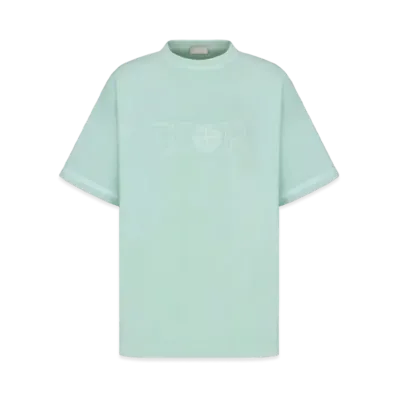 Dior x Stone Island T-shirt Cotton Jersey "Light Green"