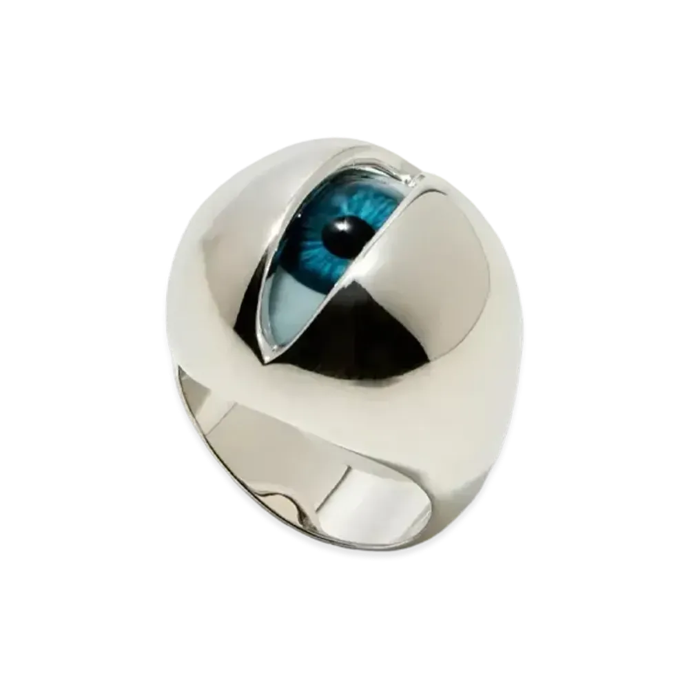 UNDERCOVER Eye Motif Silver Ring "Silver"