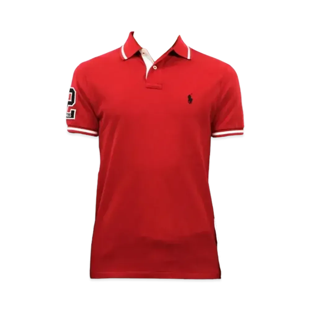 Polo Ralph Lauren Custom Slim Fit Cotton Mesh Polo "Red"