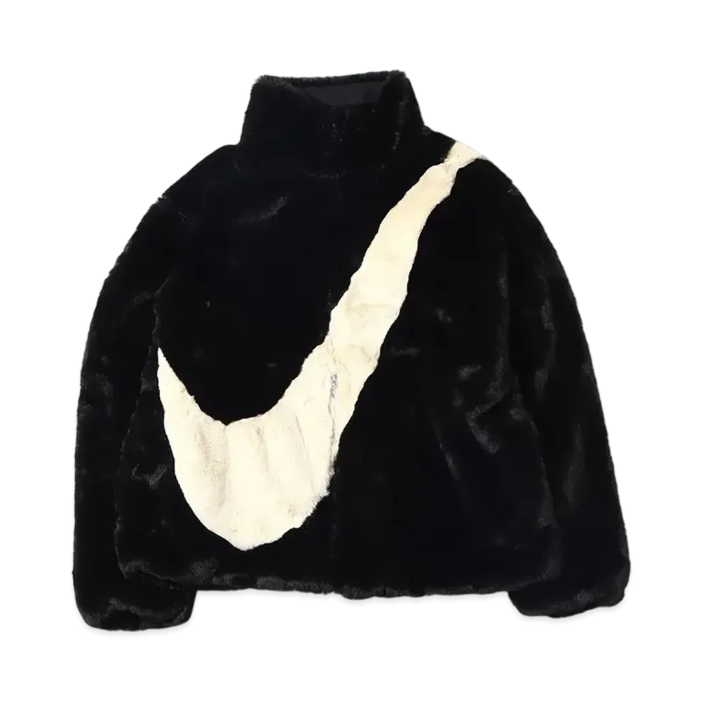 Nike AS W NSW Jacket Faux Fur Swoosh "Black"