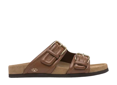 Valentino Garavani Women's Fussfriend Sandals "Brown"