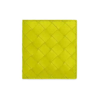 Bottega Veneta Slim Bifold Wallet "Kiwi/Camping"