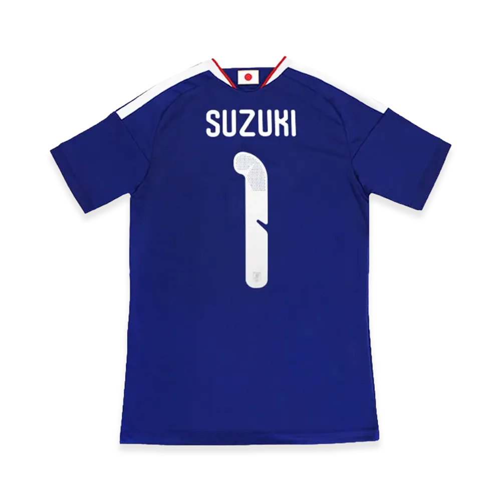 アディダス サッカー 日本代表 2026 ホーム レプリカ ユニフォーム #1 鈴木彩艶 "ジャパンブルー/アッシュブルー"