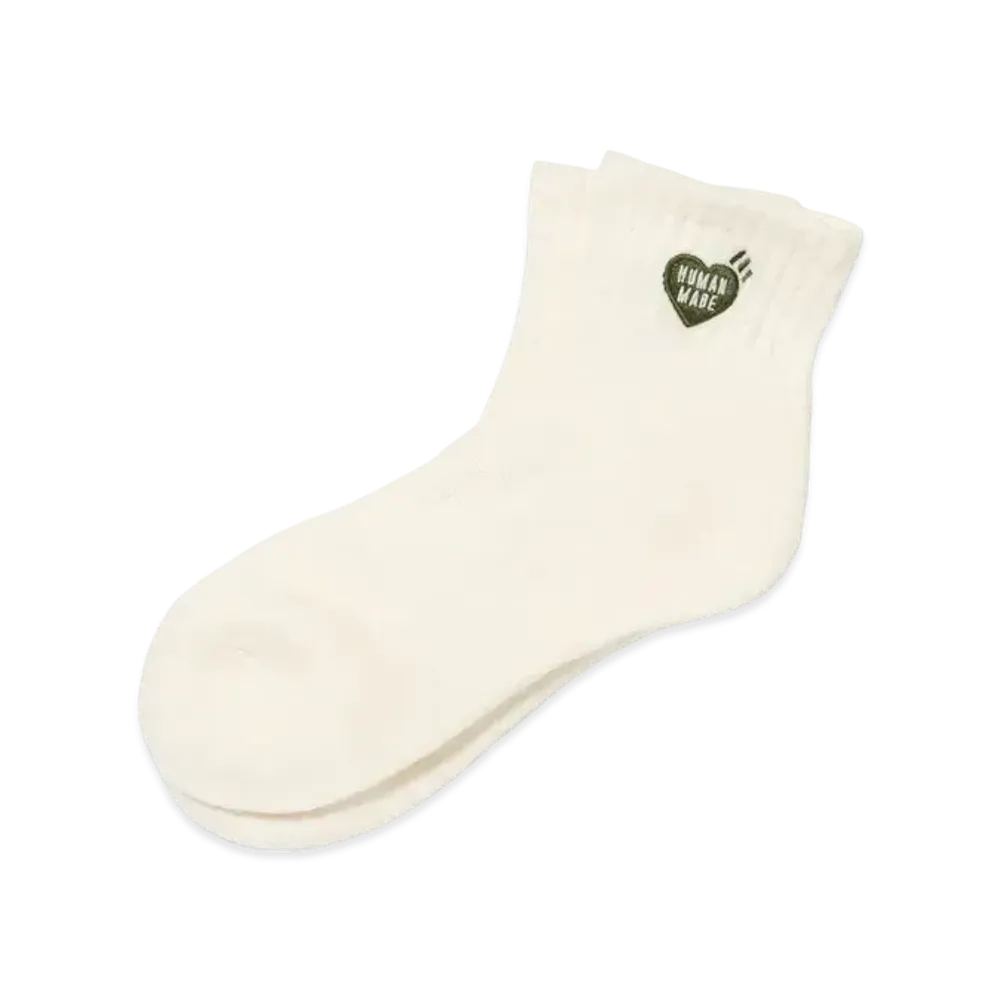 HUMAN MADE Pile Short Socks "White"