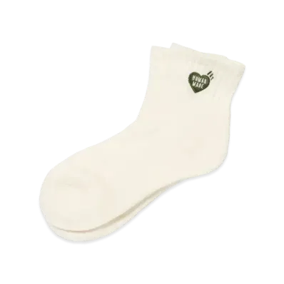 HUMAN MADE Pile Short Socks "White"