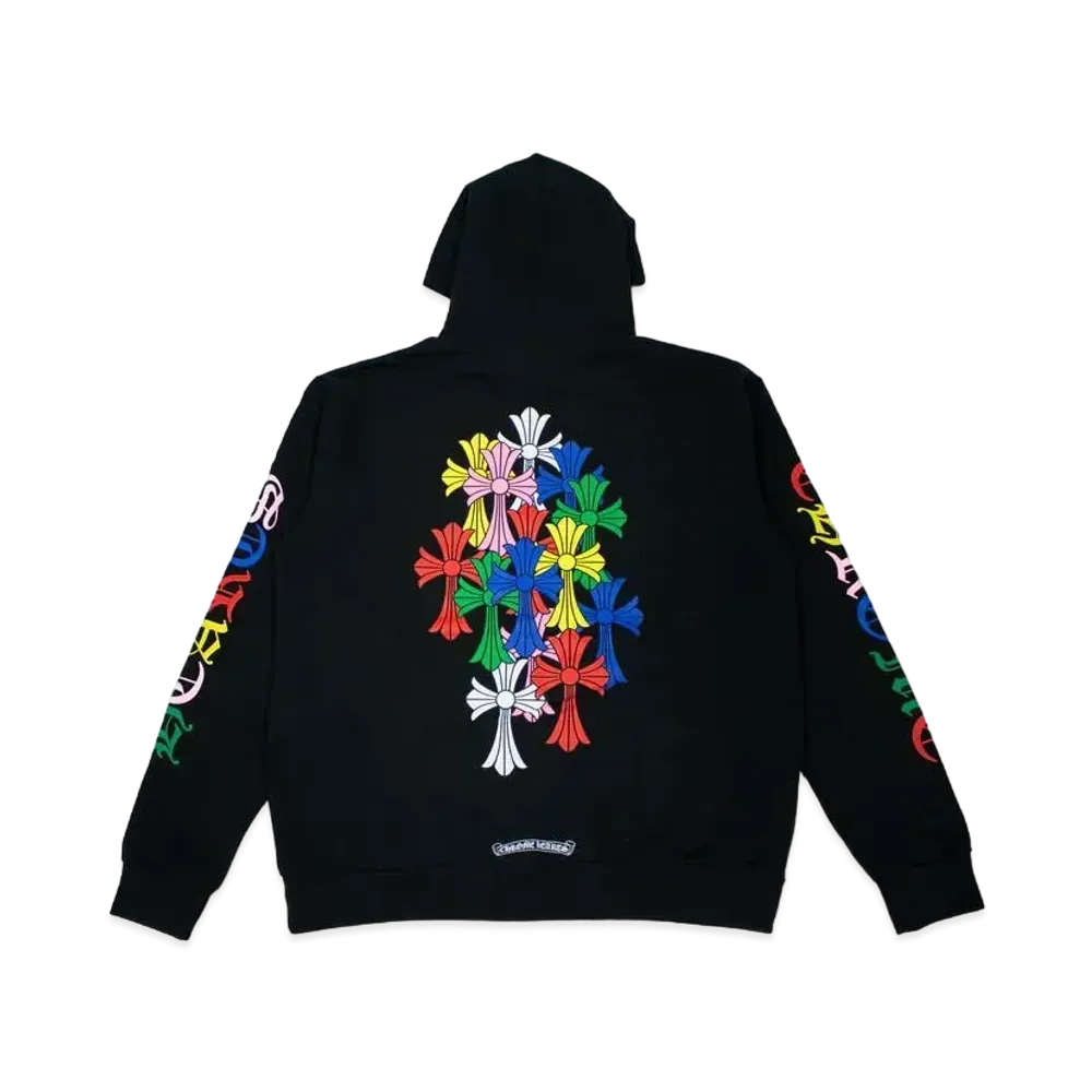 Chrome Hearts Multi Color Cross Cemetery Pullover Hoodie "Black"