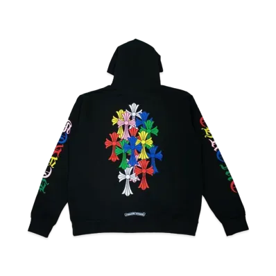 Chrome Hearts Multi Color Cross Cemetery Pullover Hoodie "Black"