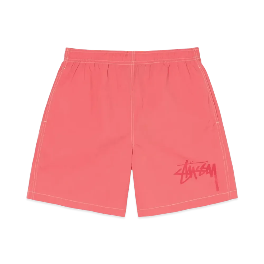 Stussy Big Stock Nylon Shorts "Coral"