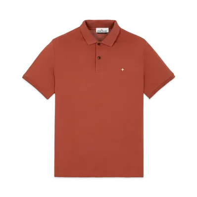 Stone Island 21717 STRETCH COTTON PIQUE_SLIM FIT "Brick Red"
