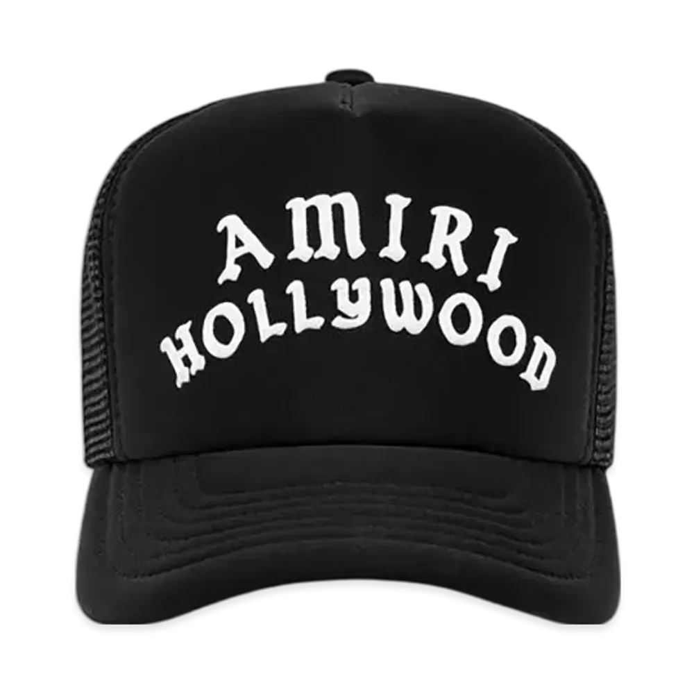 AMIRI Hollywood Trucker Hat "Black"