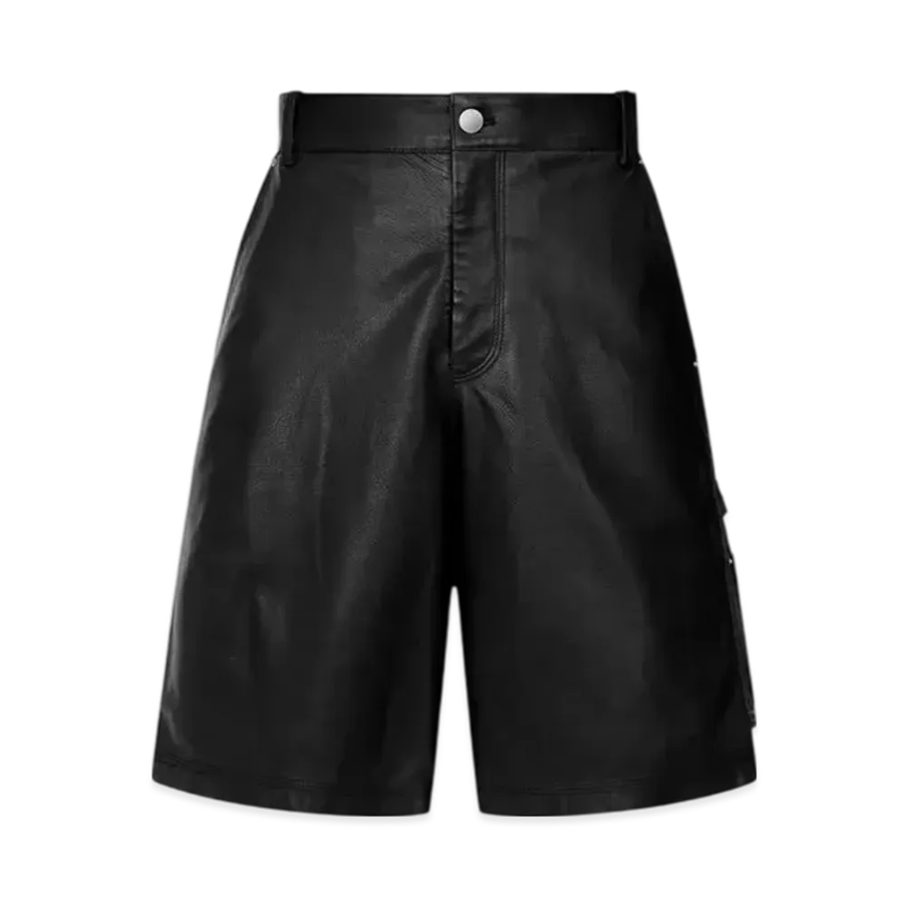 AMIRI MA Leather Carpenter Short "Black"