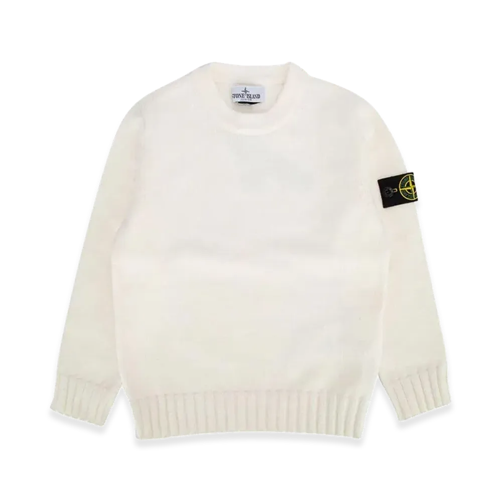 Stone Island Kids Sweater "White"