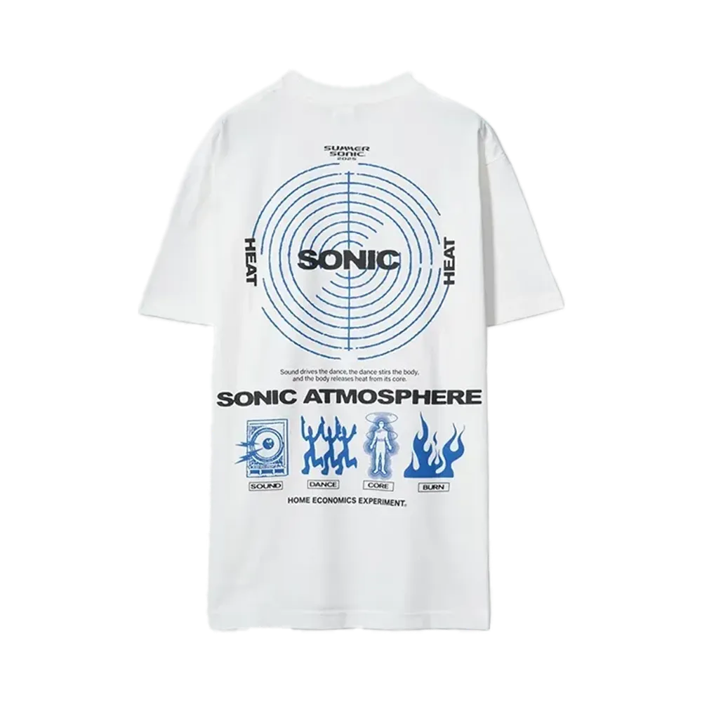 SUMMER SONIC x SNKRDUNK \ 【 会場限定】 HOME ECONOMICS EXPERIMENT Collaboration T-Shirt "WHITE"