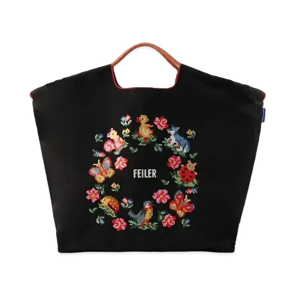FEILER x Ball&Chain Heidi Friends Forest Bag L "Black"