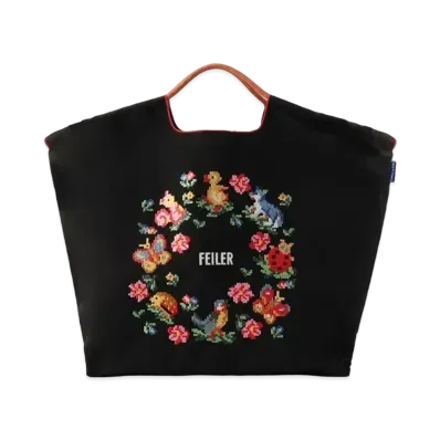 FEILER x Ball&Chain Heidi Friends Forest Bag L "Black"