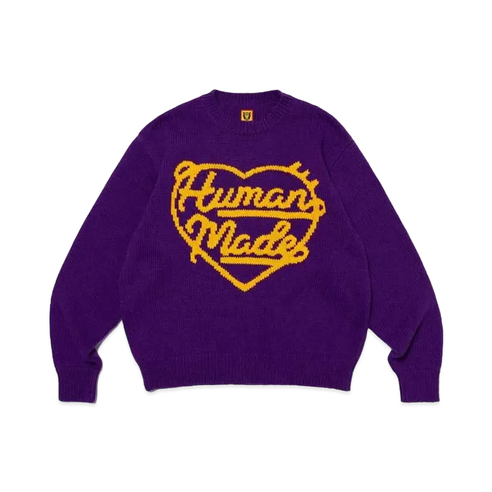 HUMAN MADE Low Gauge Knit Sweater "Purple"