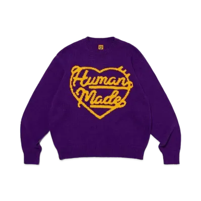 HUMAN MADE Low Gauge Knit Sweater "Purple"