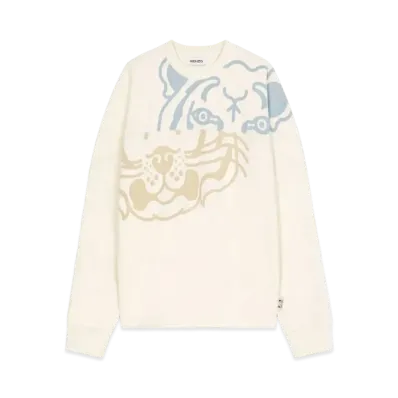 KENZO OverSized SweatShirt K-Tiger "Off White"